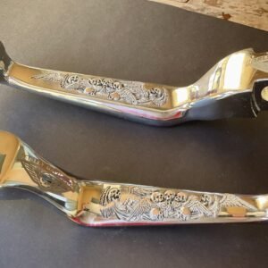 Hand Engraved Harley Skull Levers | Winged Skull