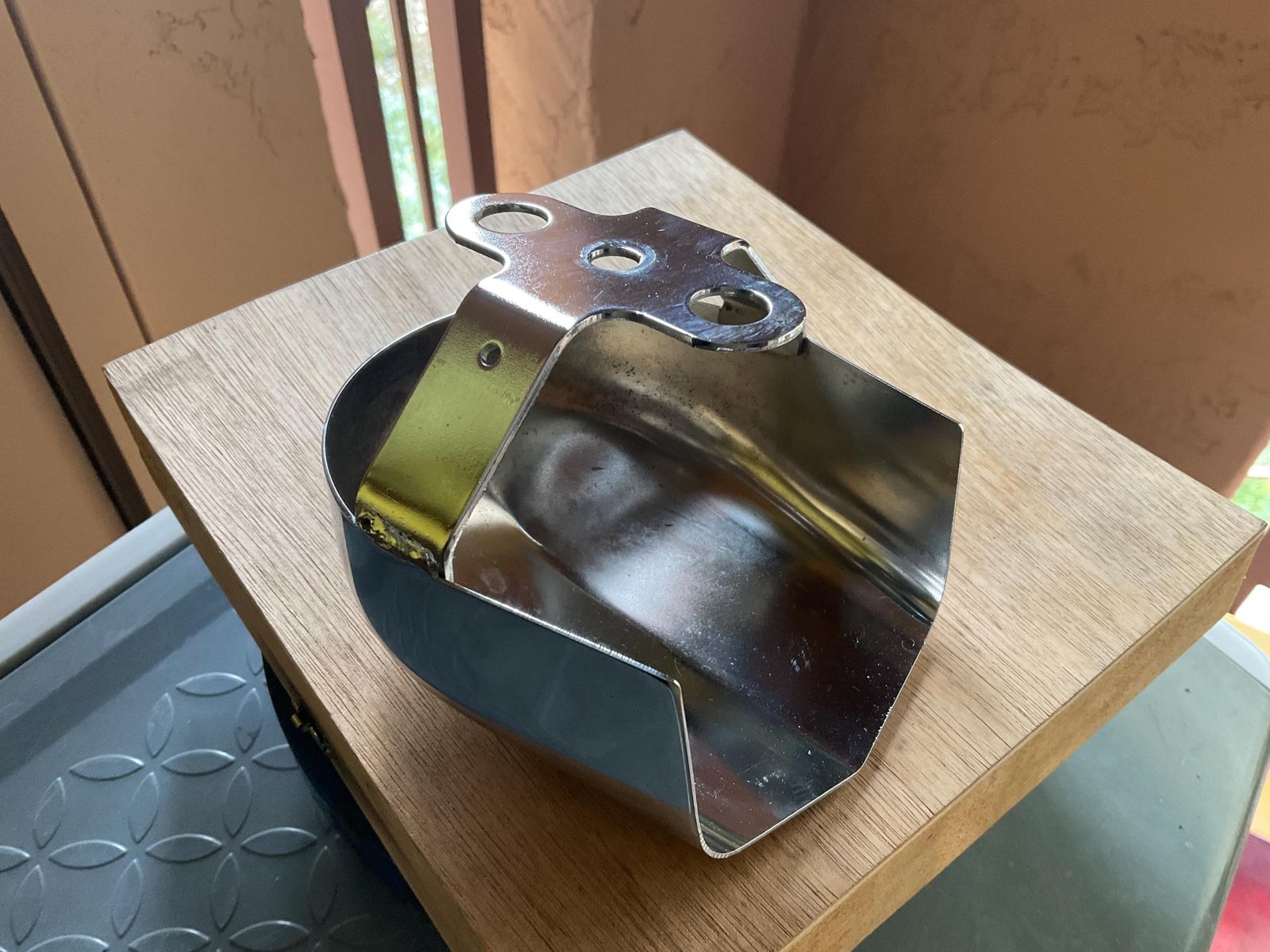 RARE FIND Engraved Harley Horn Cover — Winged Skull Engraving • One-of-a-Kind Harley Touring models: 1993-2023 custom engraved motorcycle accessory shown in product photos by The Steel Canvas SKU HD-HORN-01