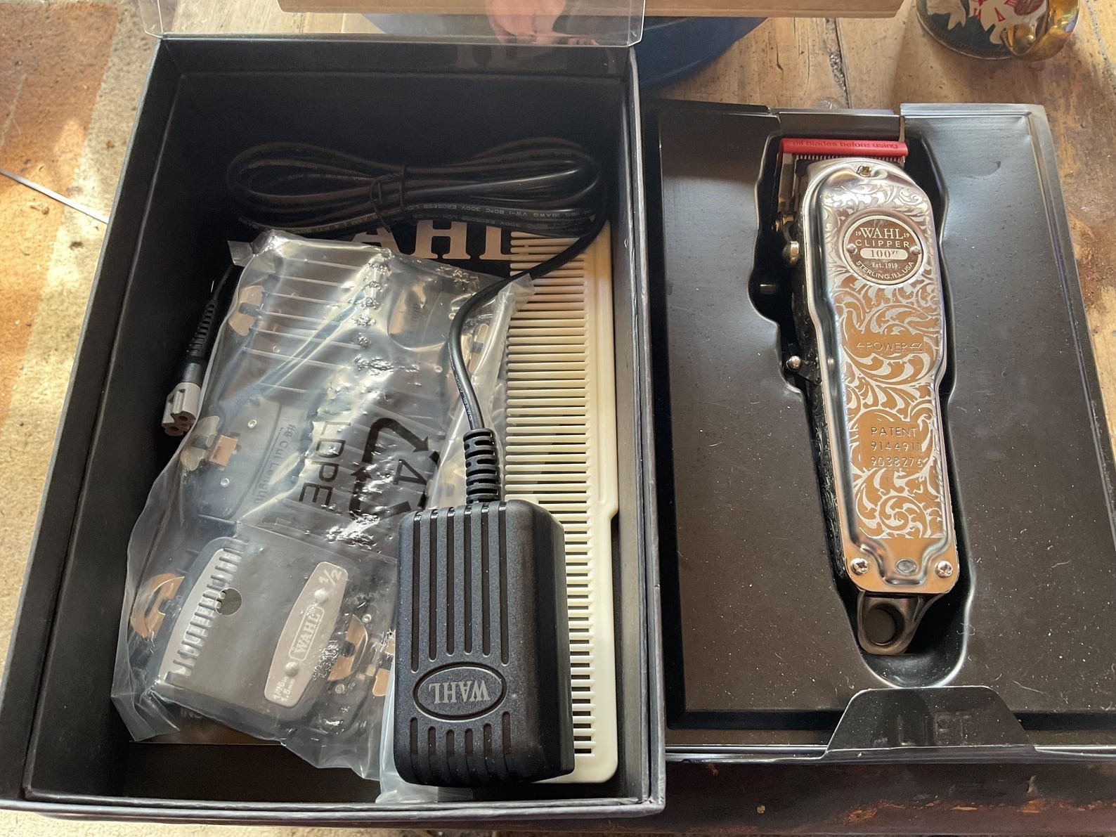 Rear Find. One-of-a-Kind Hand engraved WAHLClipper – 100 Year Anniversary Edition custom engraved memorial piece by The Steel Canvas SKU MEM-04