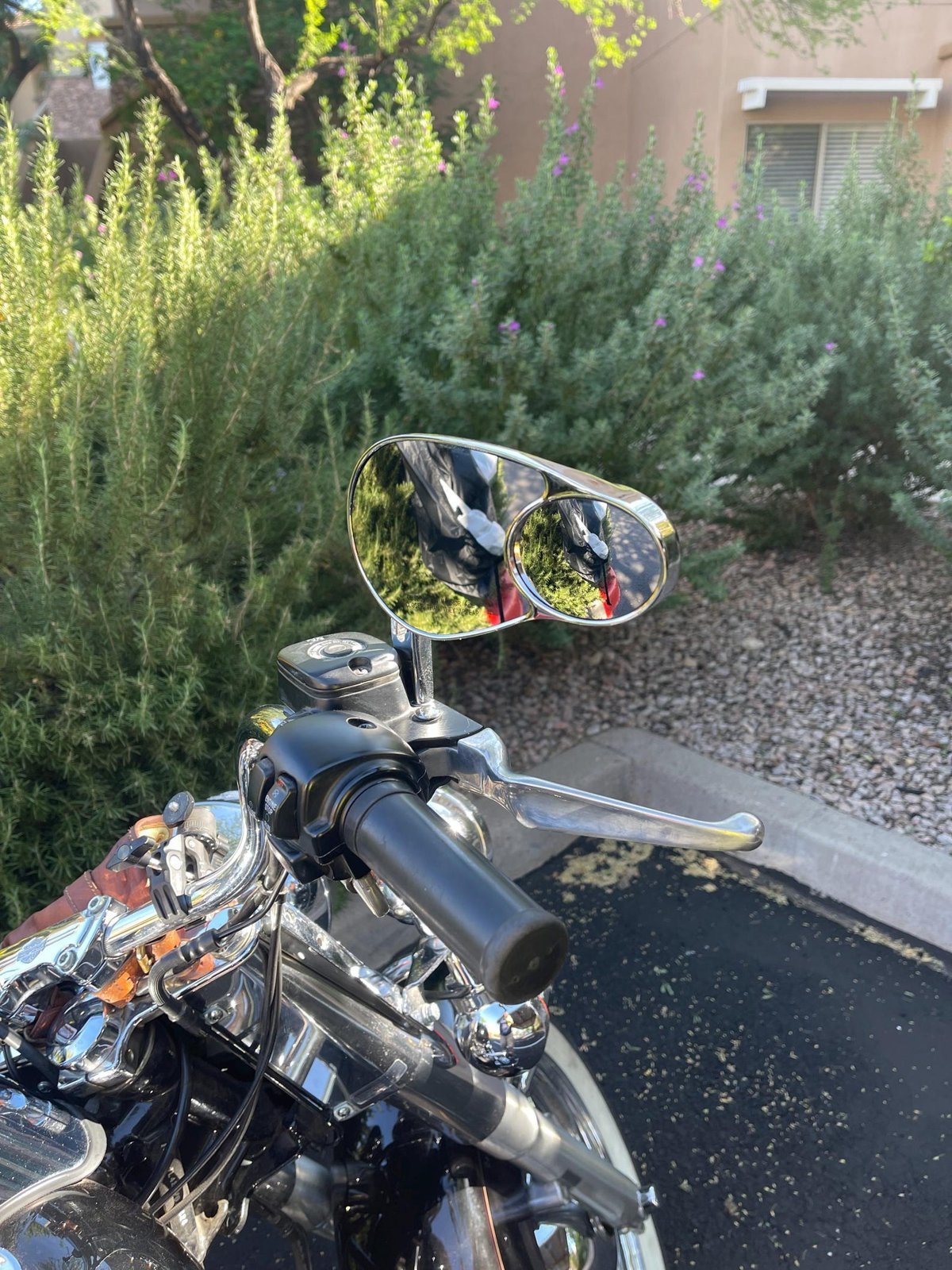 Winged Skull Harley-Davidson Mirrors – Custom Chrome Motorcycle Set custom engraved motorcycle accessory by The Steel Canvas SKU HD-MIR-01